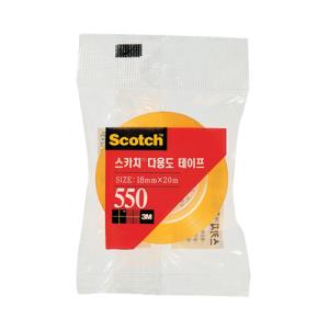 [3M] 550R 스카치다용도테이프리필(18mm*20M/1인치)